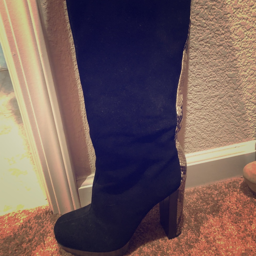 Snake skin boots